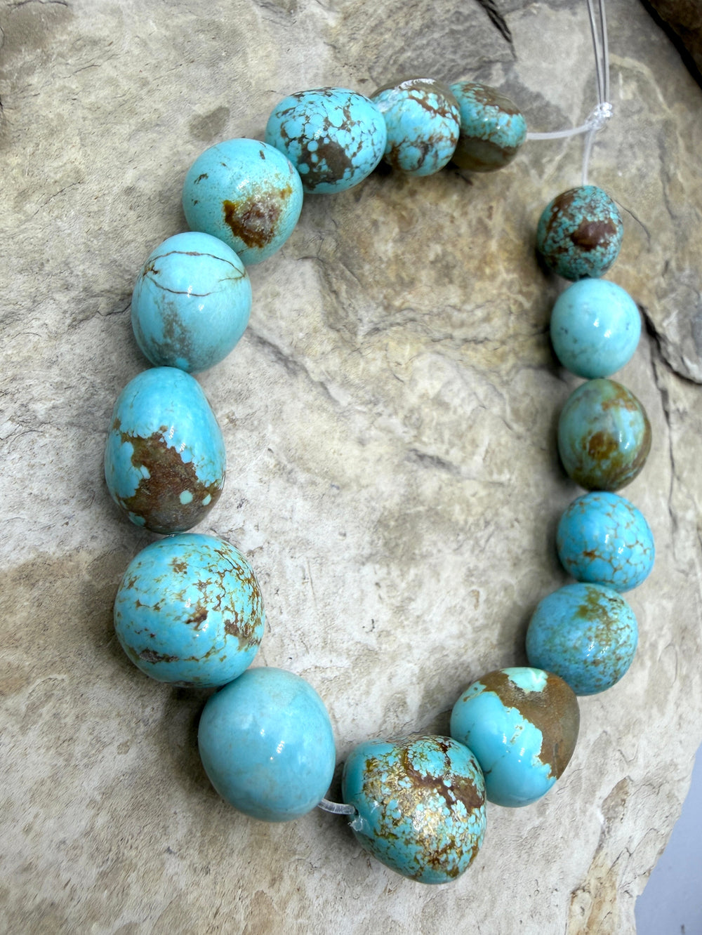 RARE Number 8 Turquoise (Nevada) 12-14mm Rounded Nugget