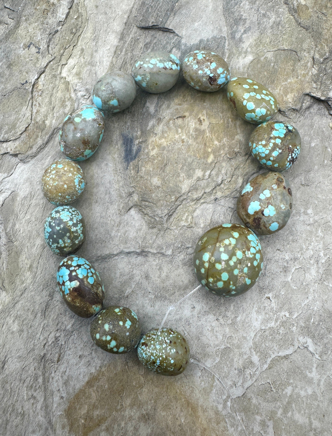 RARE Number 8 Turquoise (Nevada) 12x14-16x20mm Rounded