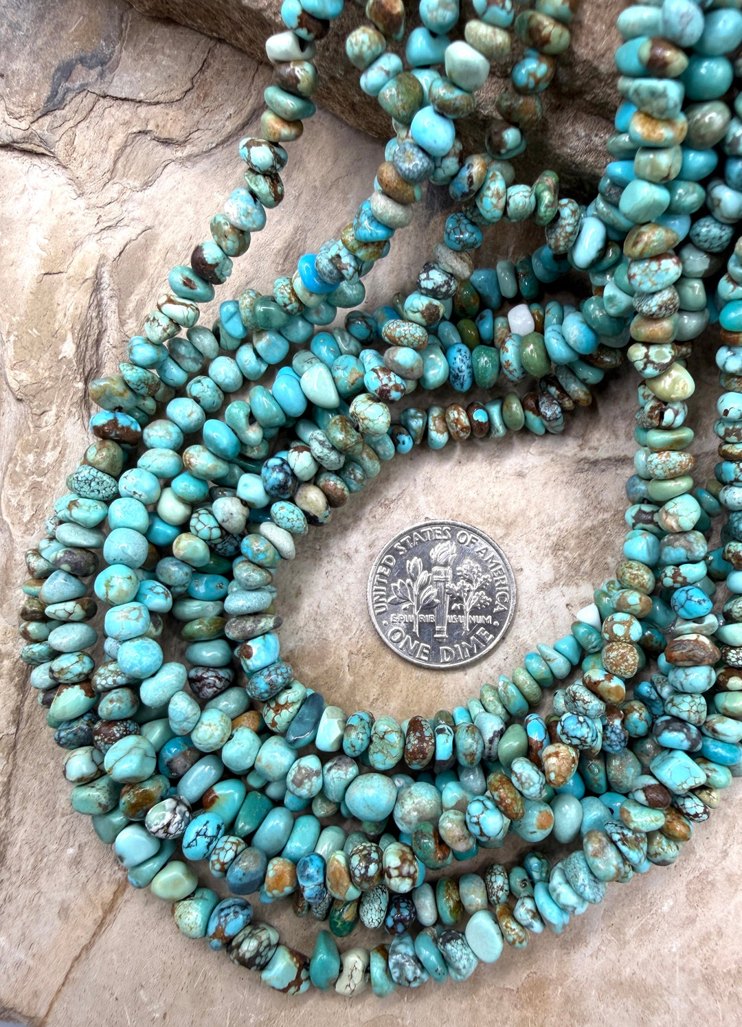 RARE Number 8 Turquoise (Nevada) 4-6mm Nugget/chip