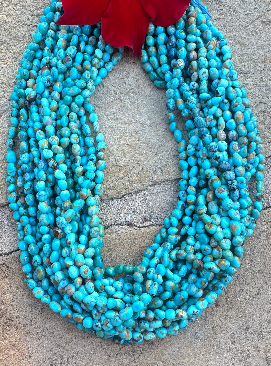 RARE Number 8 Turquoise (Nevada) 4-6mm Rounded Nuggett