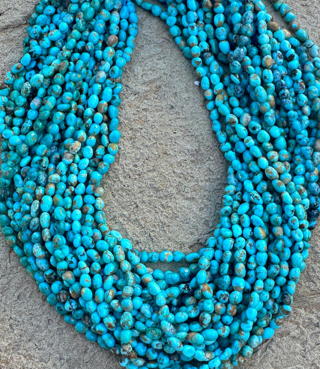 RARE Number 8 Turquoise (Nevada) 4-6mm Rounded Nuggett