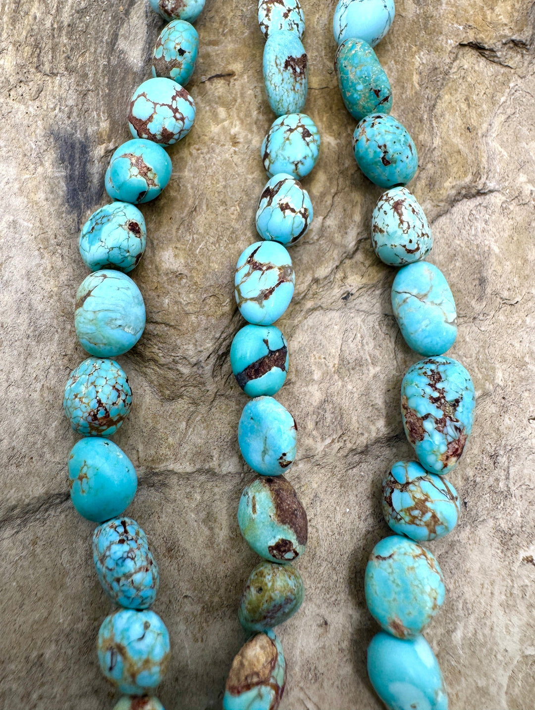 RARE Number 8 Turquoise (Nevada) 6-7mm Rounded Nuggett