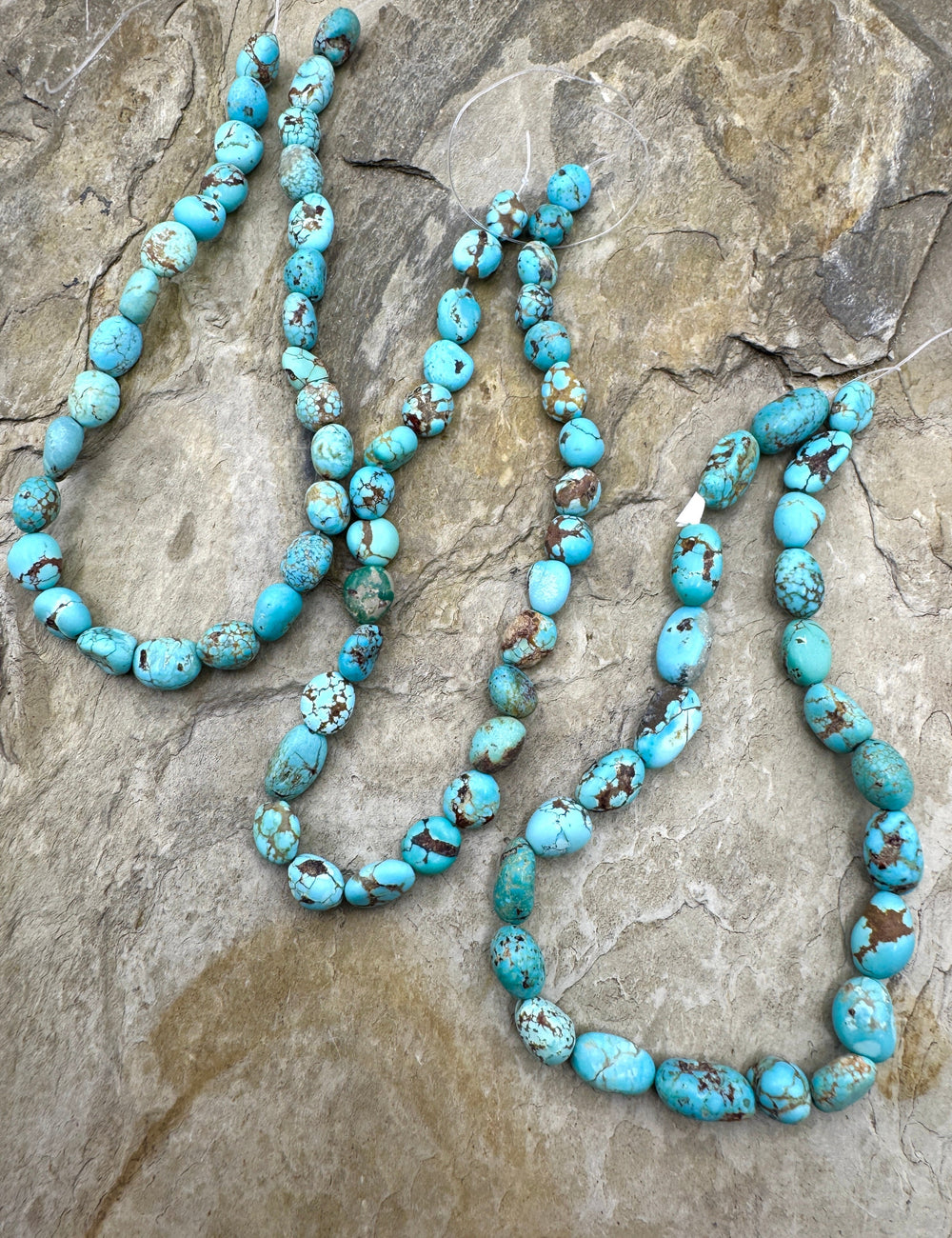 RARE Number 8 Turquoise (Nevada) 6-7mm Rounded Nuggett