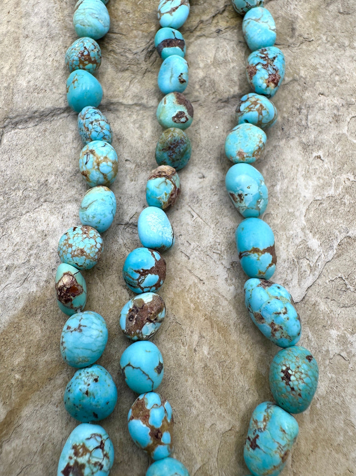 RARE Number 8 Turquoise (Nevada) 6-7mm Rounded Nuggett