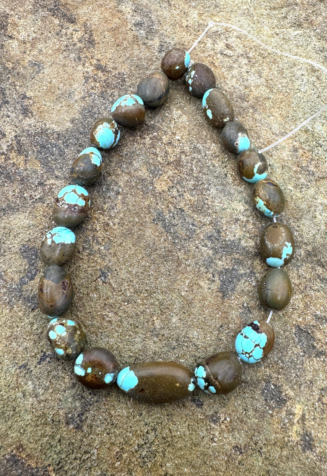 RARE Number 8 Turquoise (Nevada) 7x8-8x15mm Rounded Nuggett