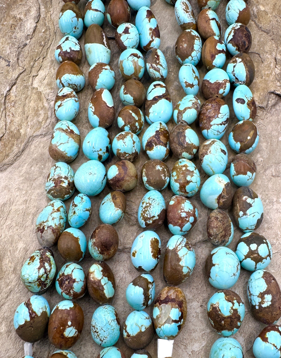 RARE Number 8 Turquoise (Nevada) 8x10-9x15mm Rounded
