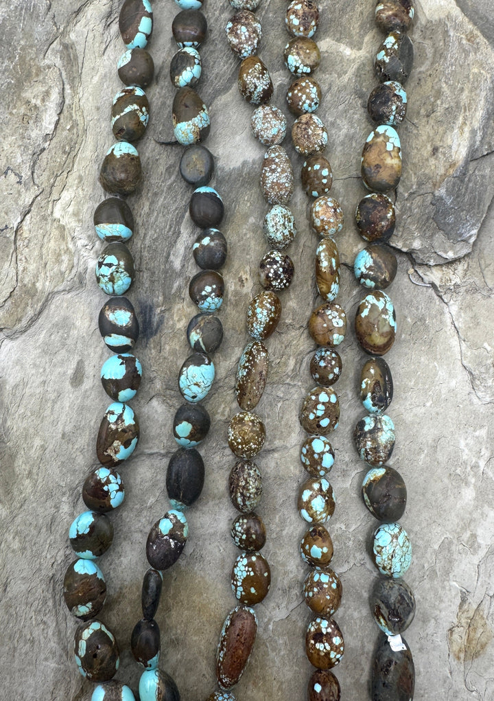 RARE Number 8 Turquoise (Nevada) B Grade 8x8-8x12mm Rounded