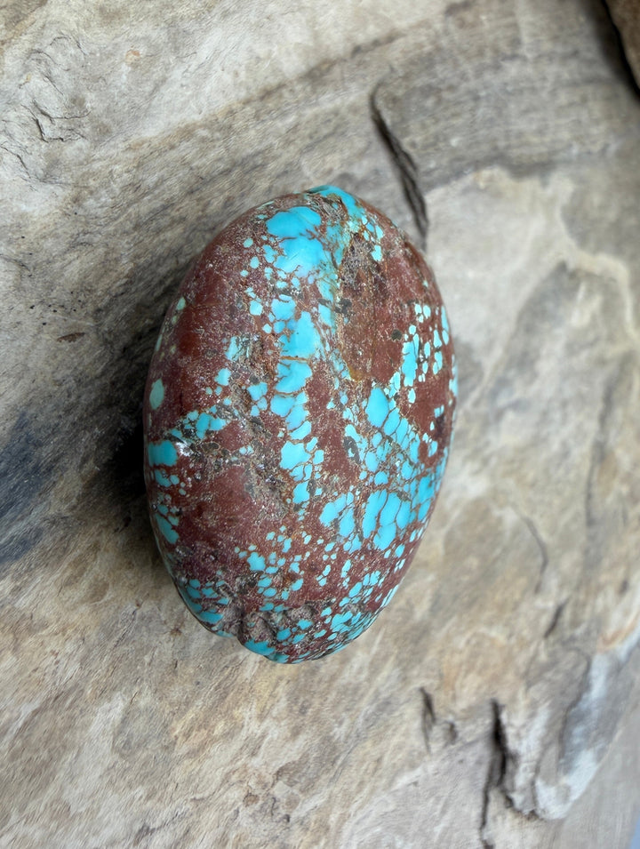 RARE Number 8 Turquoise (Nevada) BIG Focal Pendant Bead
