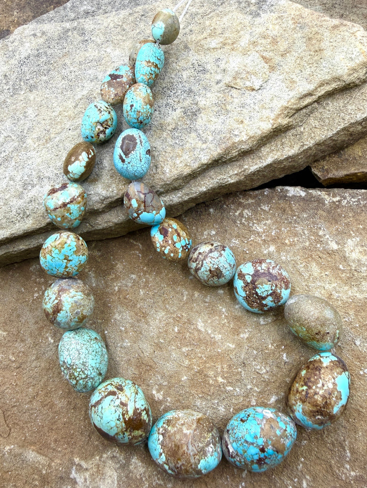 RARE Number 8 Turquoise (Nevada) BIG Graduated Rounded