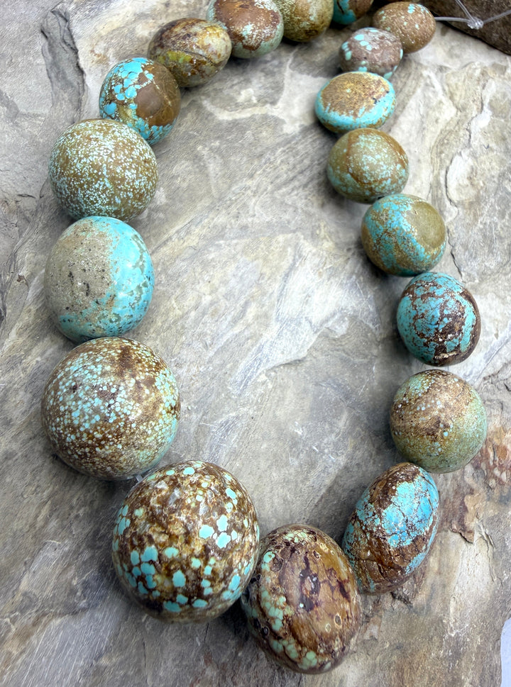 RARE Number 8 Turquoise (Nevada) BIG Graduated Rounded