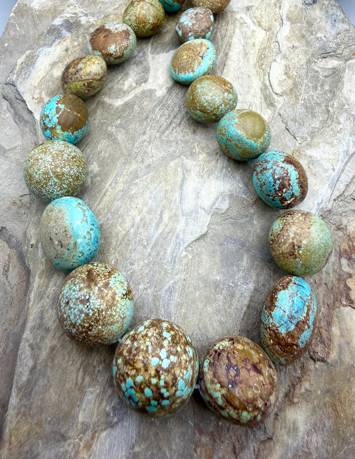 RARE Number 8 Turquoise (Nevada) BIG Graduated Rounded