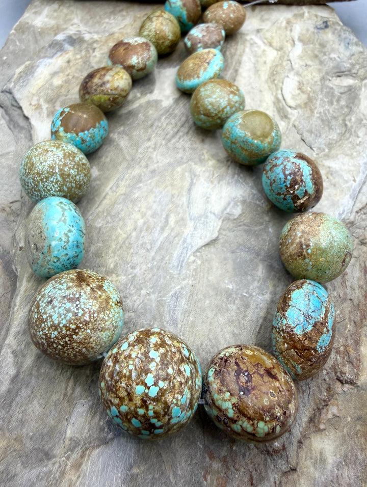 RARE Number 8 Turquoise (Nevada) BIG Graduated Rounded