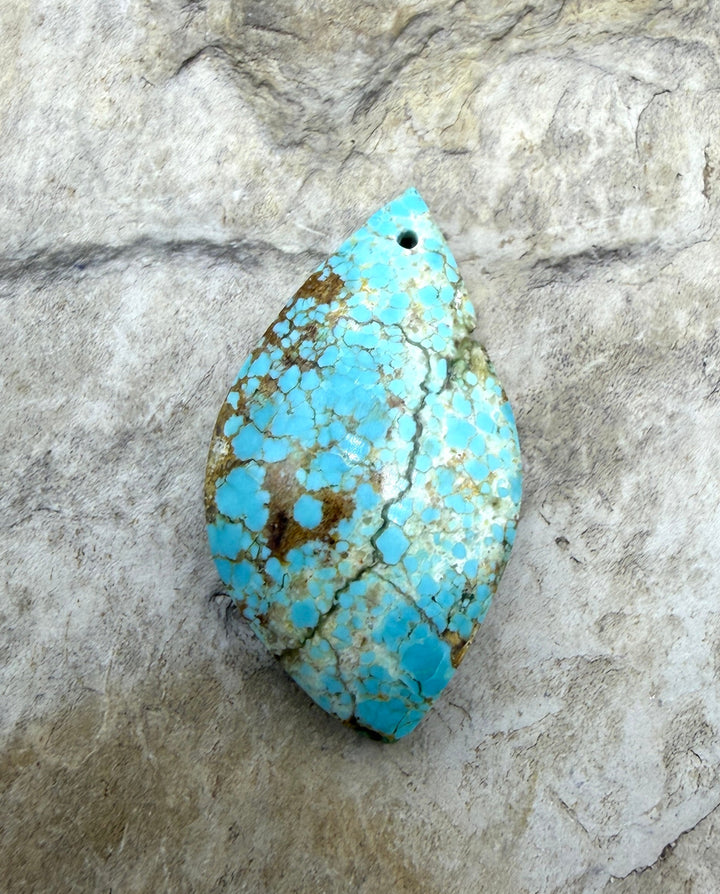 RARE Number 8 Turquoise (Nevada) Focal Pendant Bead