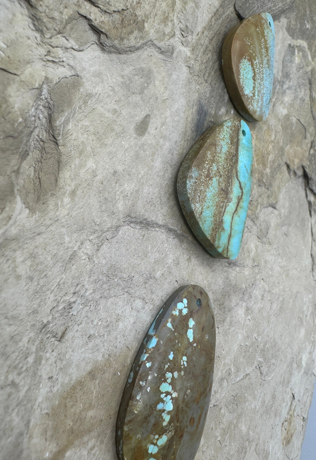 RARE Number 8 Turquoise (Nevada) Focal Pendant Bead (Select