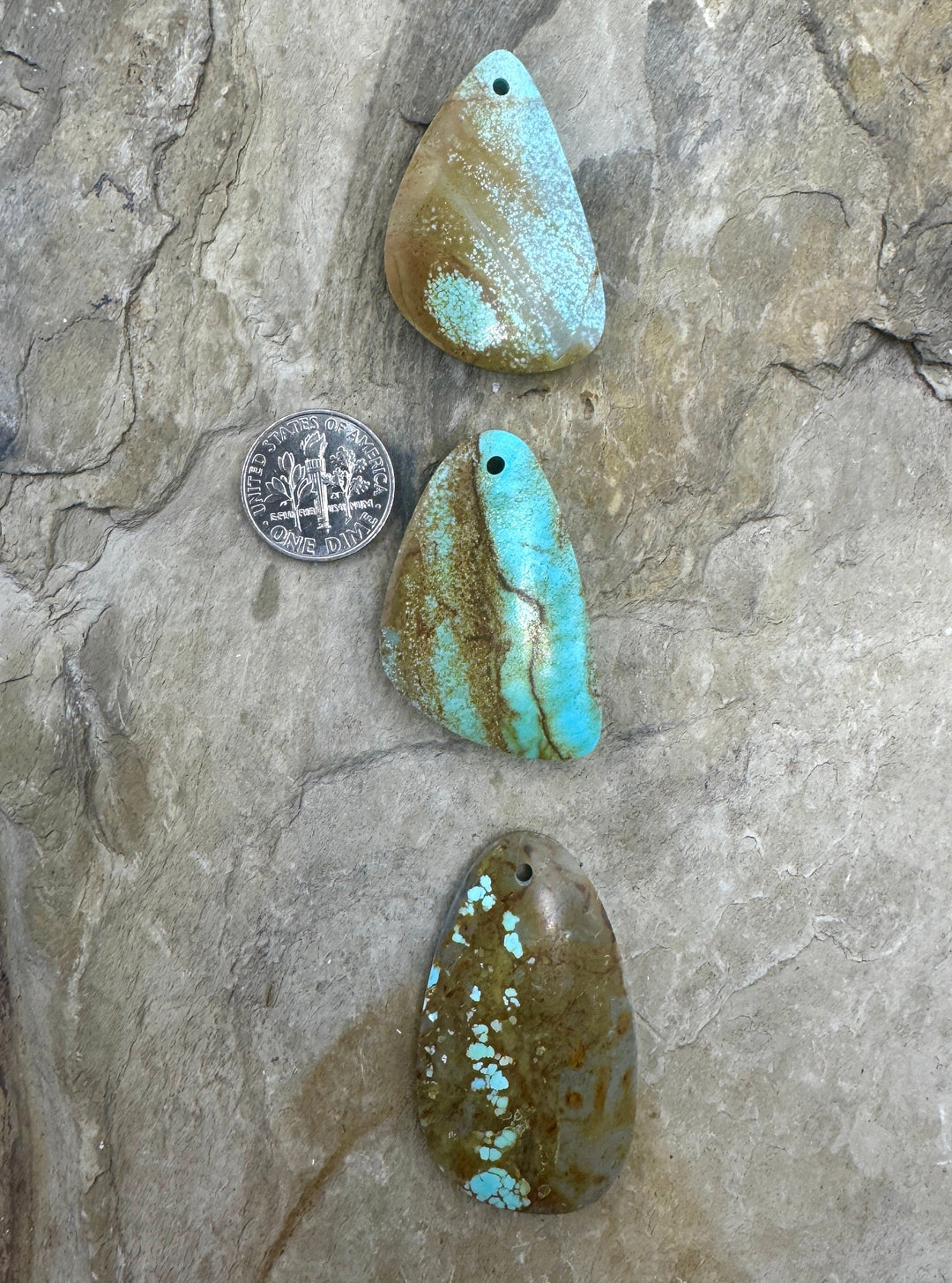 RARE Number 8 Turquoise (Nevada) Focal Pendant Bead (Select