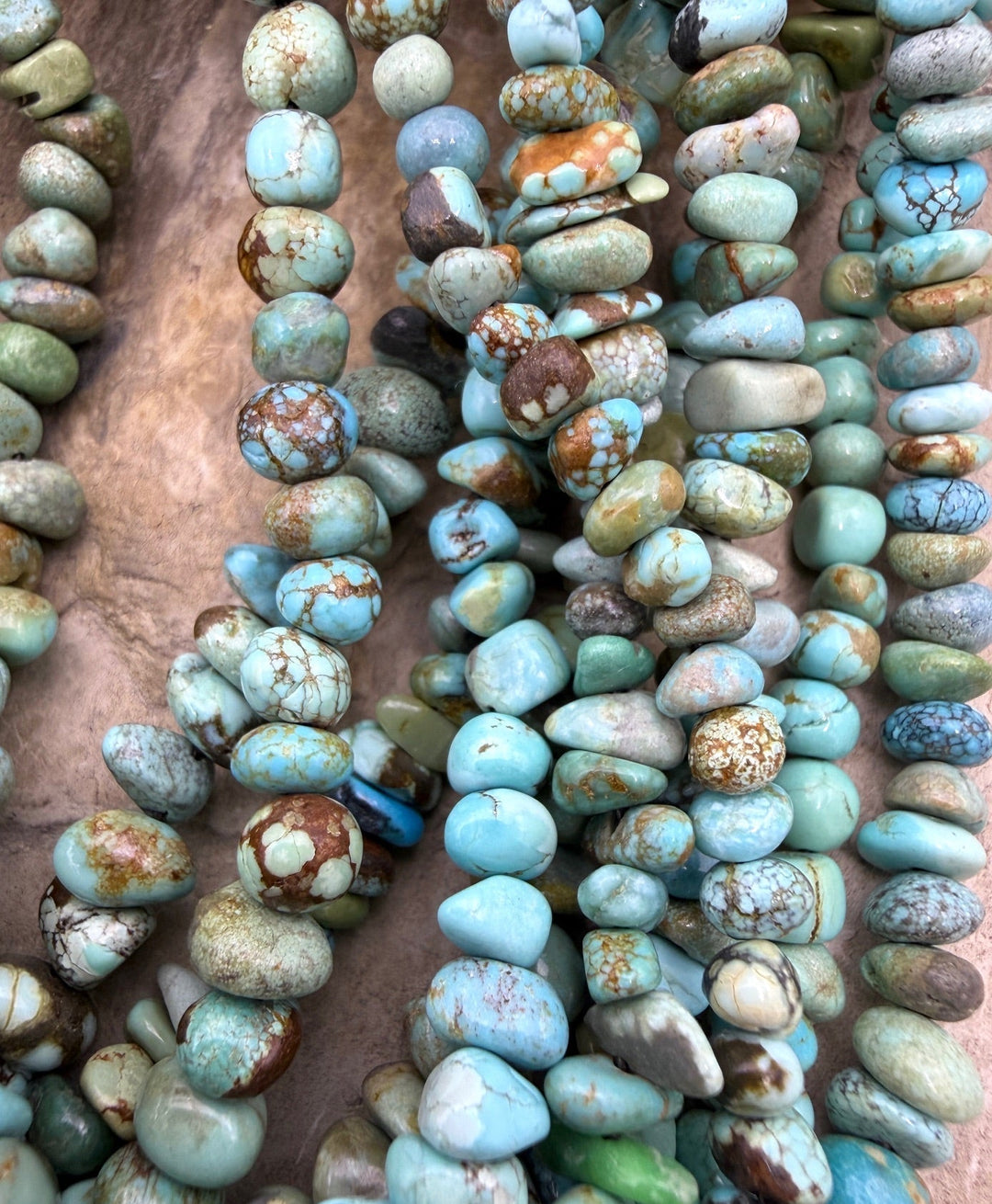 RARE Number 8 Turquoise (Nevada) Graduated 4-6mm Nugget