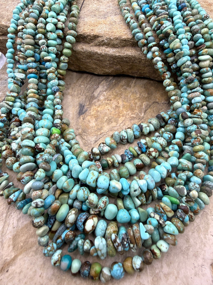 RARE Number 8 Turquoise (Nevada) Graduated 4-6mm Nugget
