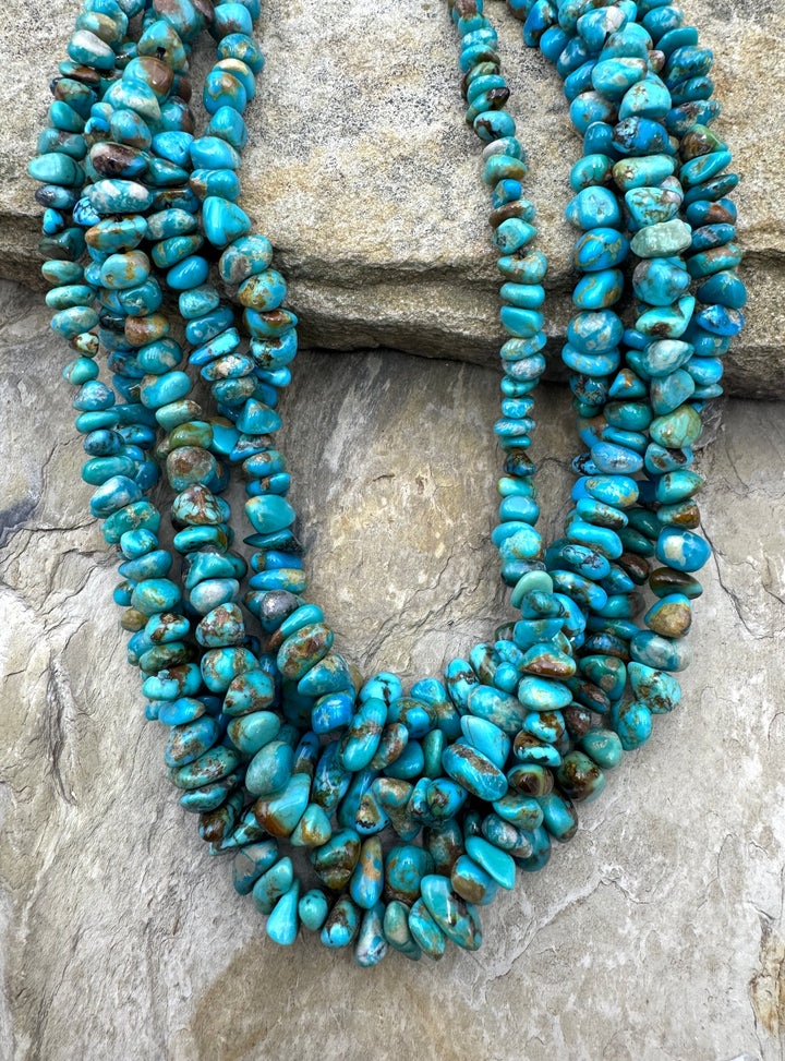 RARE Number 8 Turquoise (Nevada) Graduated 4-8 Chip/Nugget
