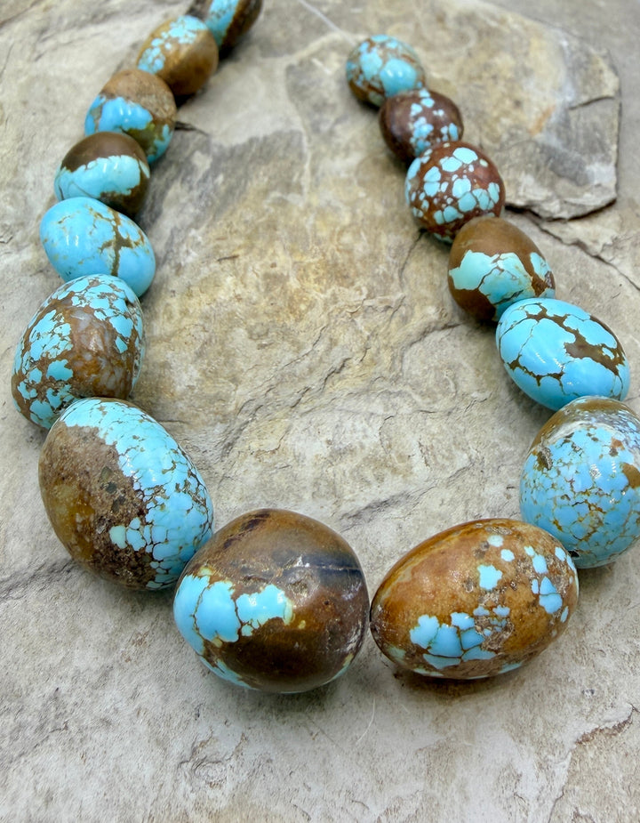 RARE Number 8 Turquoise (Nevada) Graduated Round Nugget