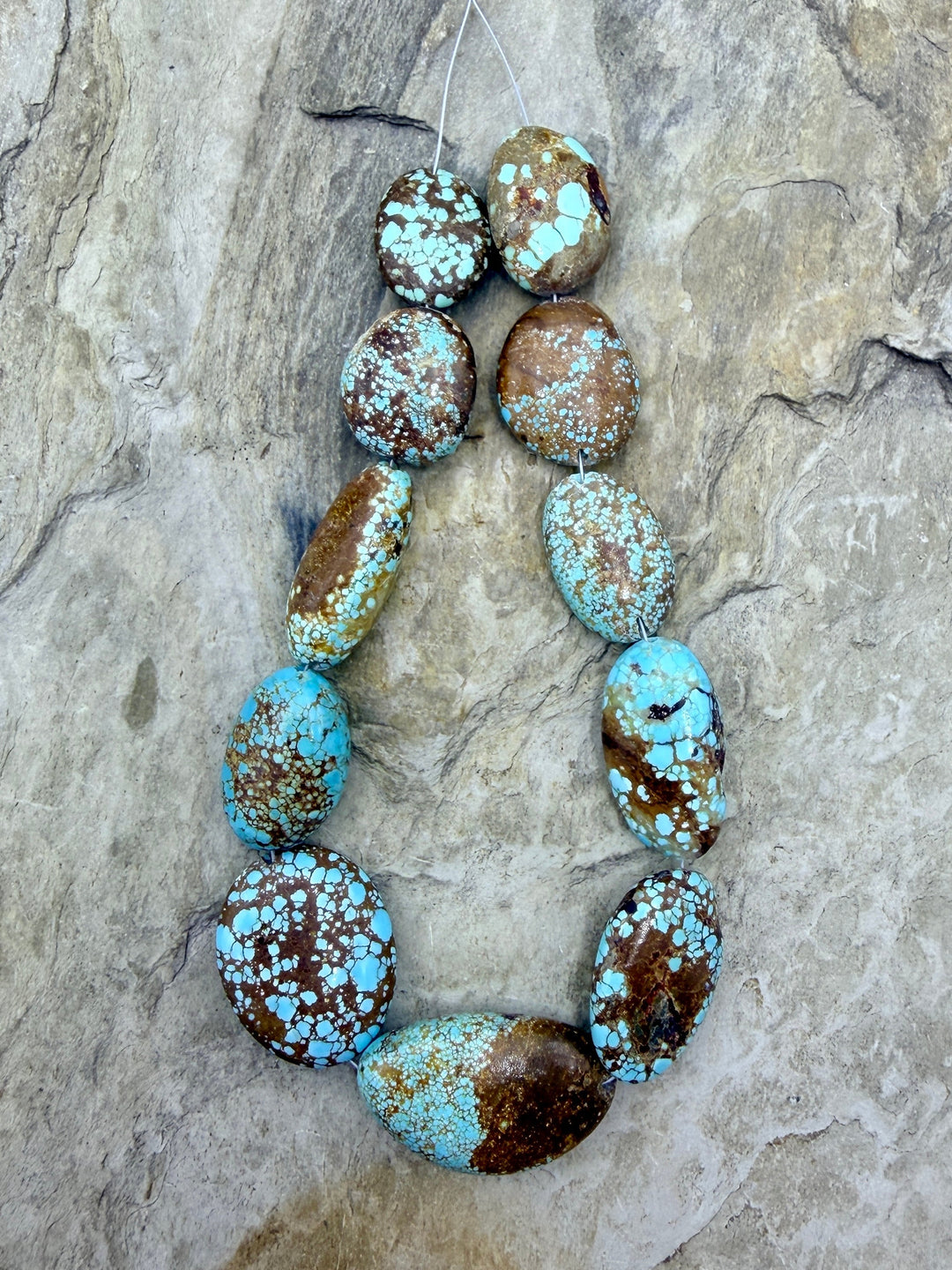 RARE Number 8 Turquoise (Nevada) Graduated Round Nugget