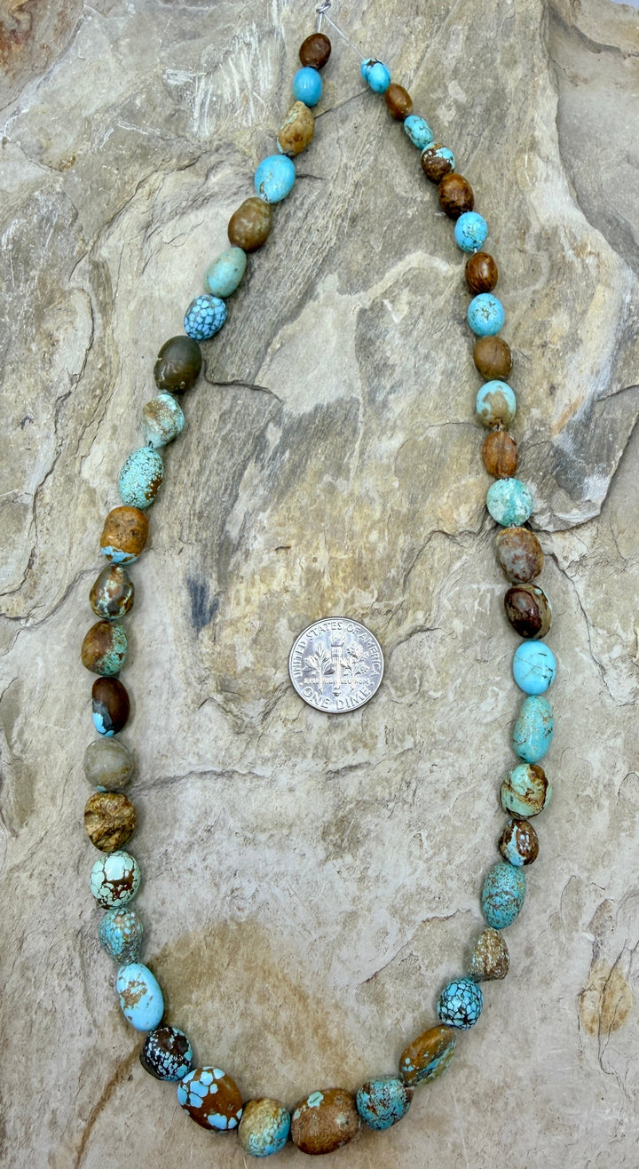 RARE Number 8 Turquoise (Nevada) Graduated Round Nugget