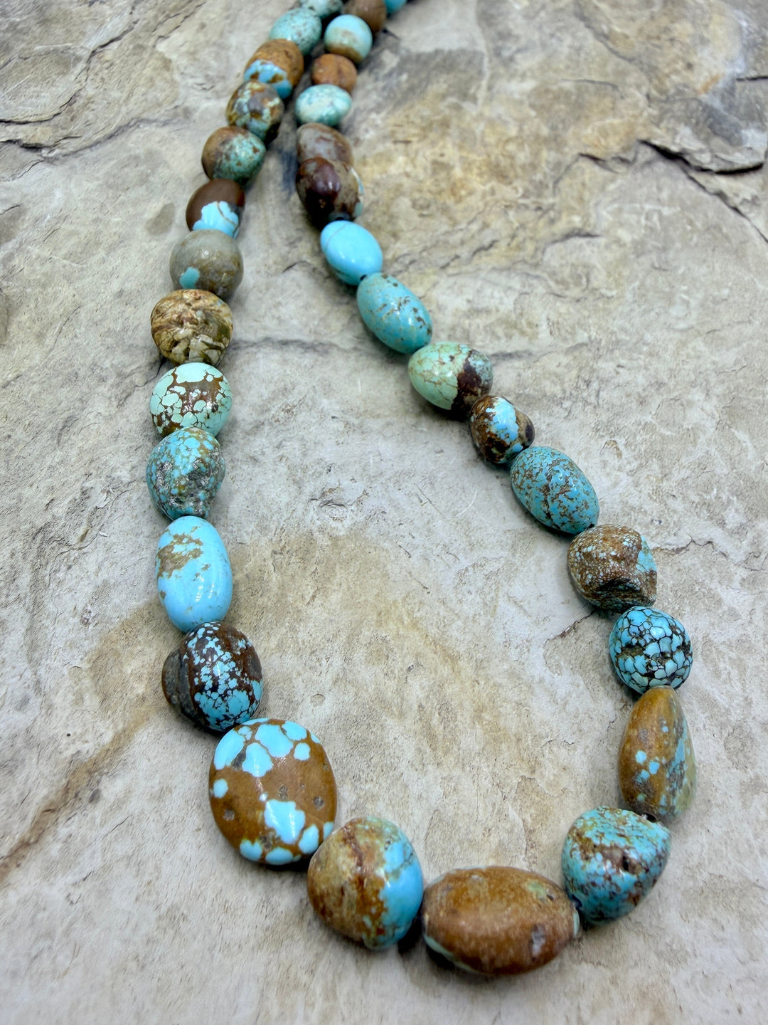 RARE Number 8 Turquoise (Nevada) Graduated Round Nugget