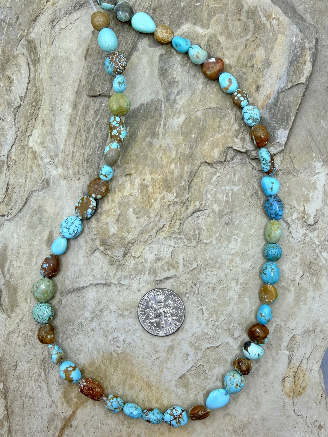 RARE Number 8 Turquoise (Nevada) Graduated Round Nugget