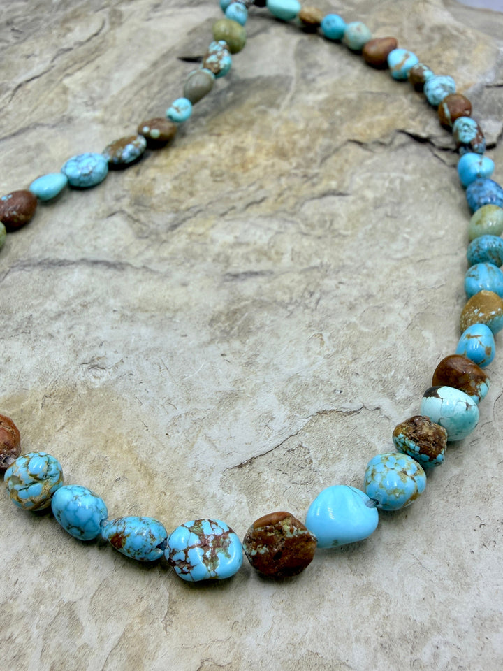 RARE Number 8 Turquoise (Nevada) Graduated Round Nugget