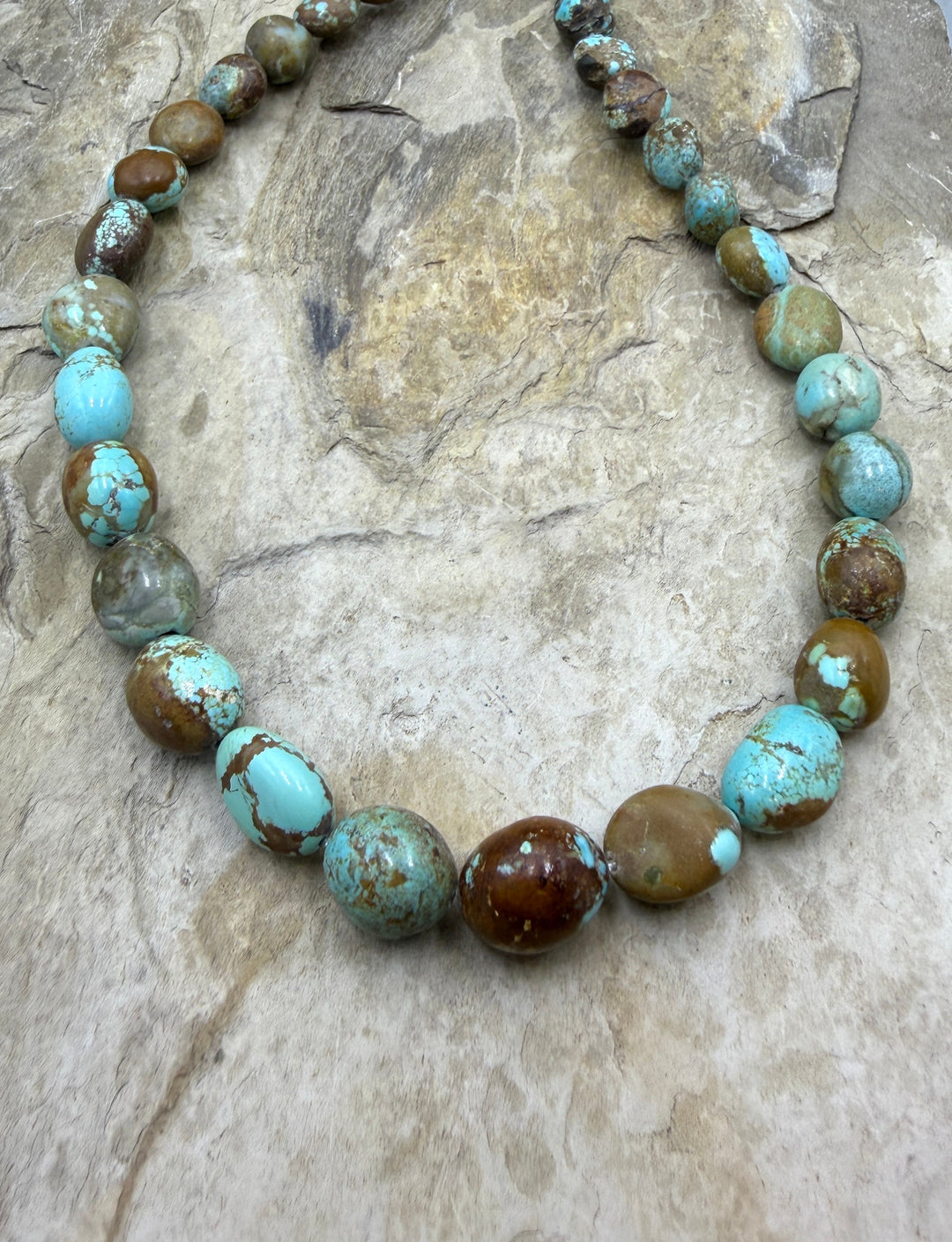 RARE Number 8 Turquoise (Nevada) Graduated Round Nugget