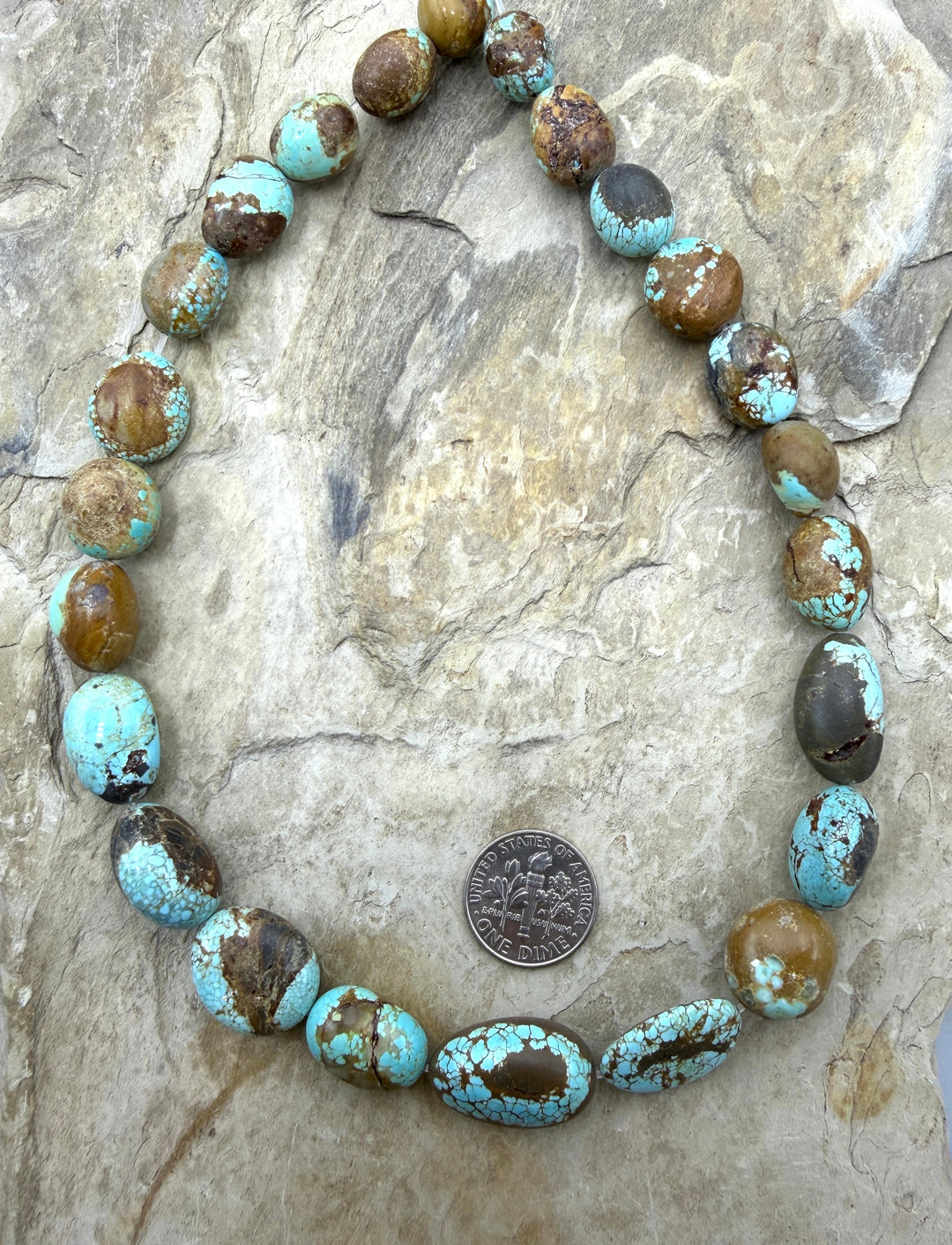 RARE Number 8 Turquoise (Nevada) Graduated Rounded Nugget