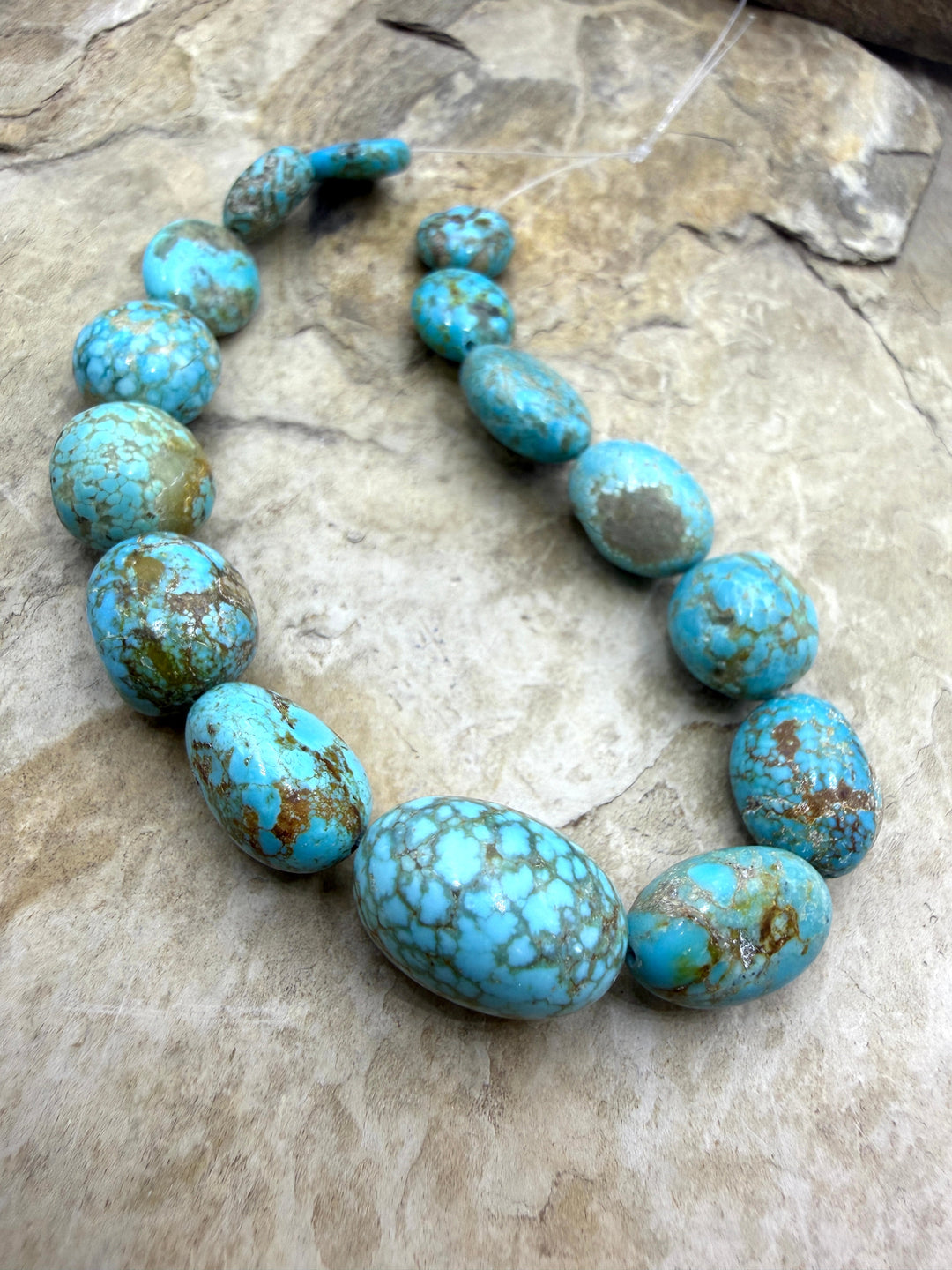 RARE Number 8 Turquoise (Nevada) Graduated Rounded Nugget