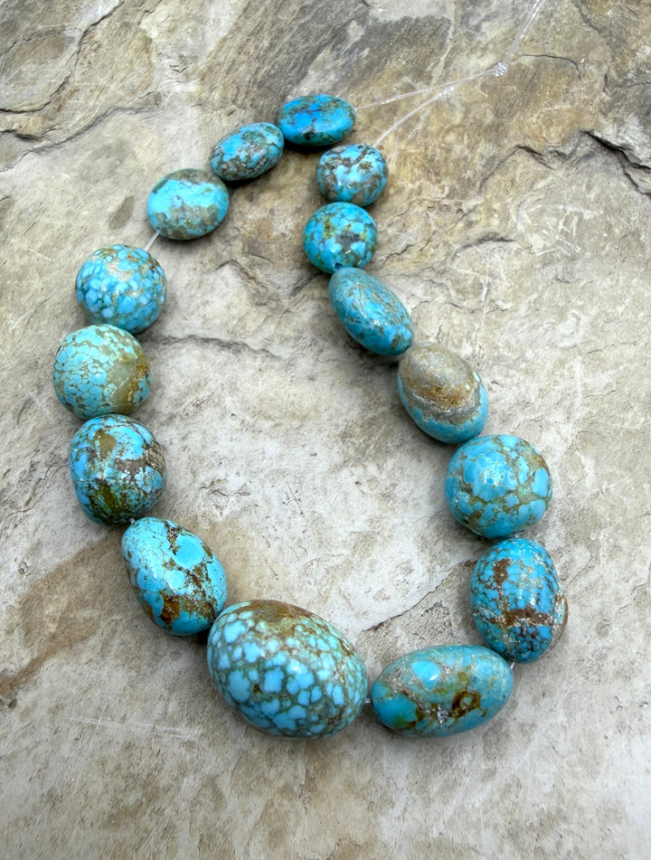 RARE Number 8 Turquoise (Nevada) Graduated Rounded Nugget