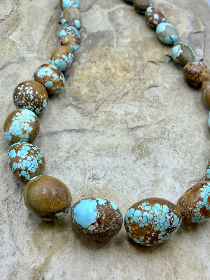 RARE Number 8 Turquoise (Nevada) Graduated Rounded Nugget