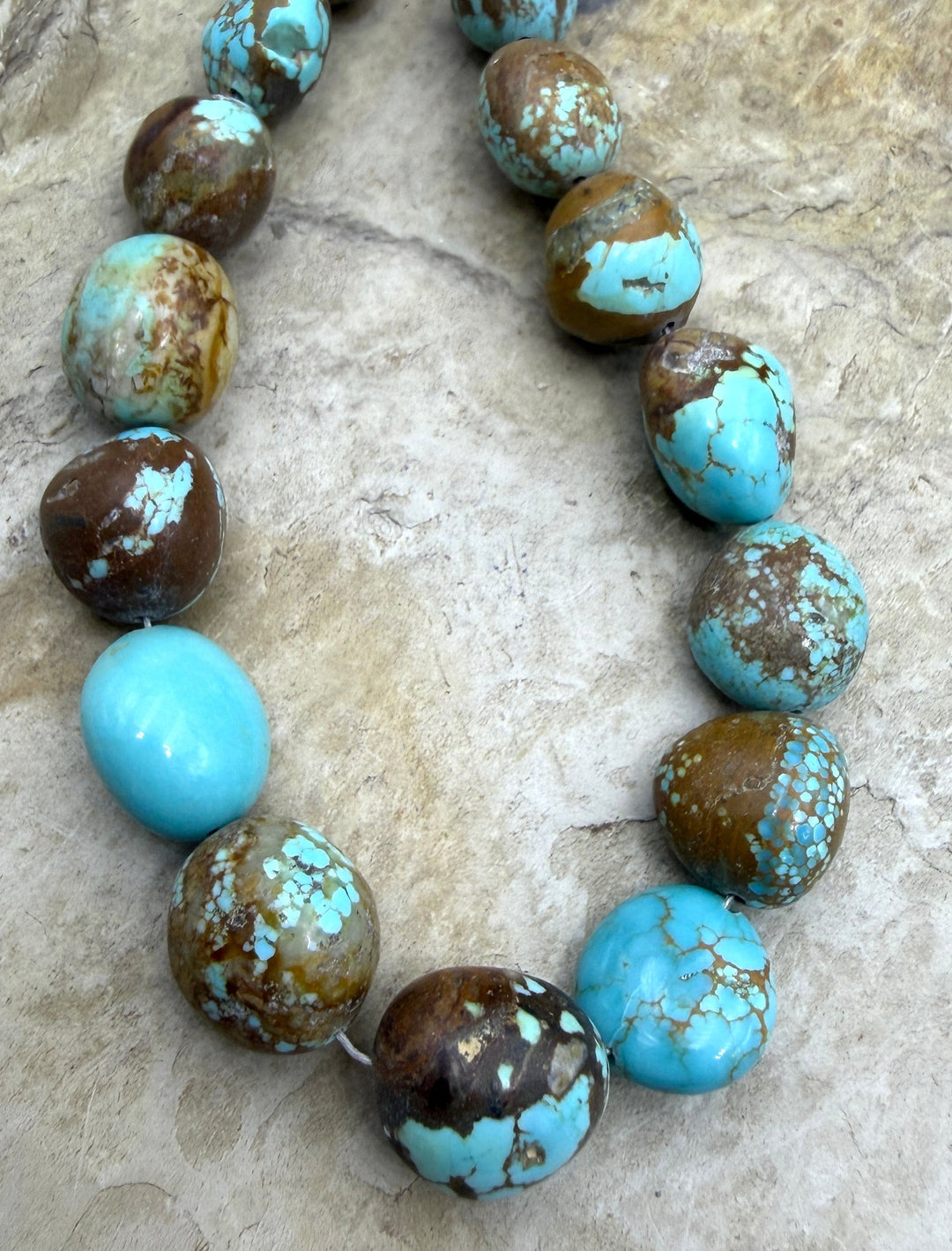 RARE Number 8 Turquoise (Nevada) Graduated Rounded Nugget