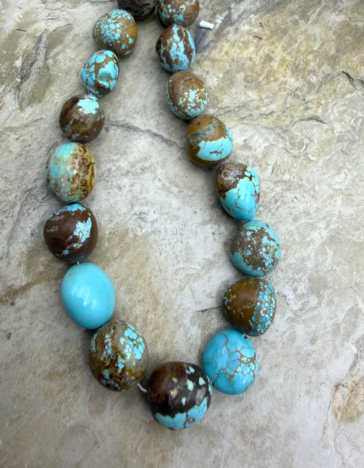 RARE Number 8 Turquoise (Nevada) Graduated Rounded Nugget