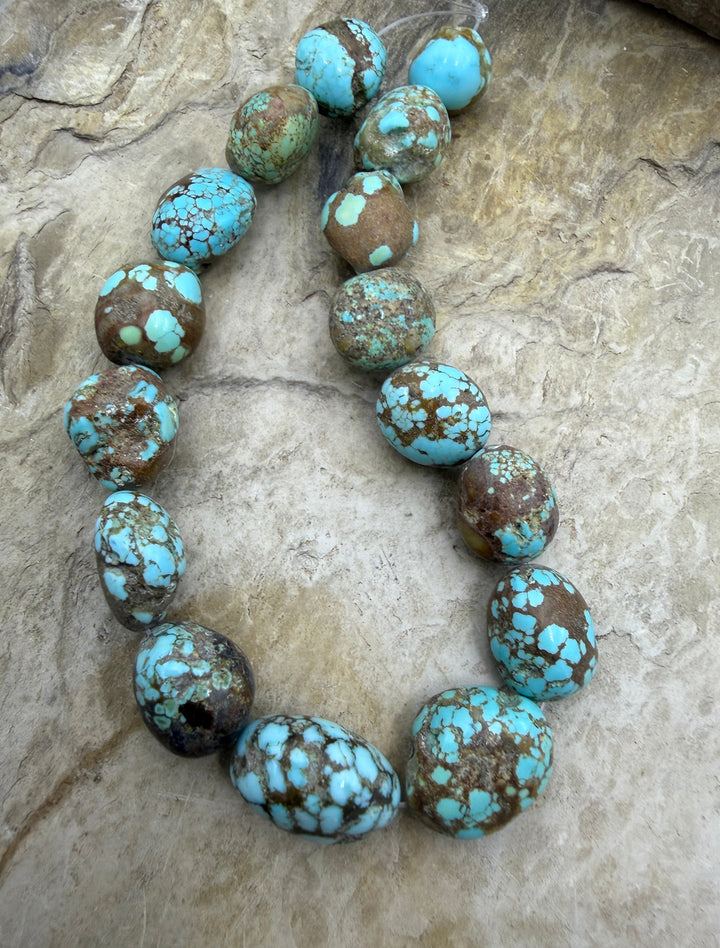 RARE Number 8 Turquoise (Nevada) Graduated Rounded Nugget