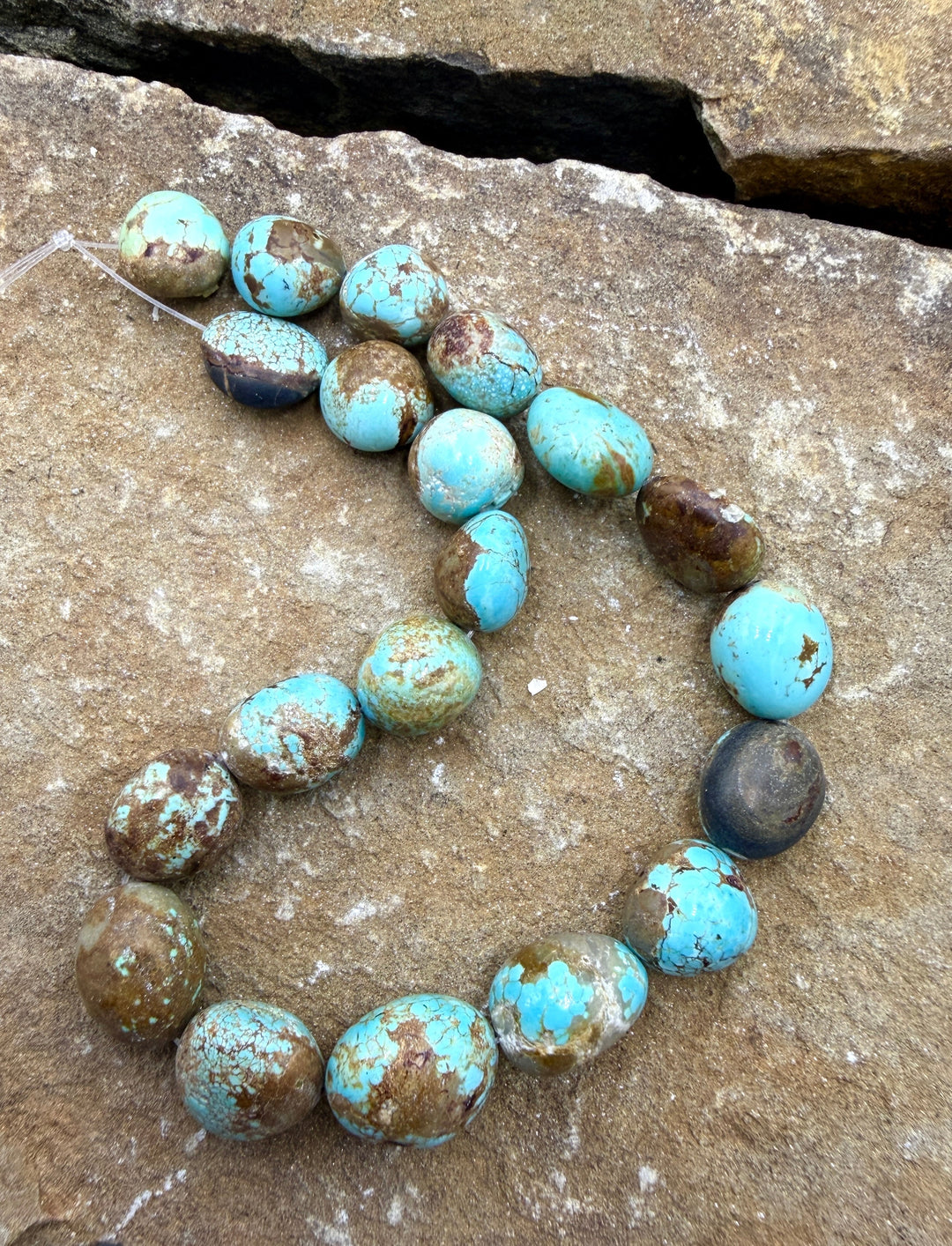 RARE Number 8 Turquoise (Nevada) Graduated Rounded Nugget