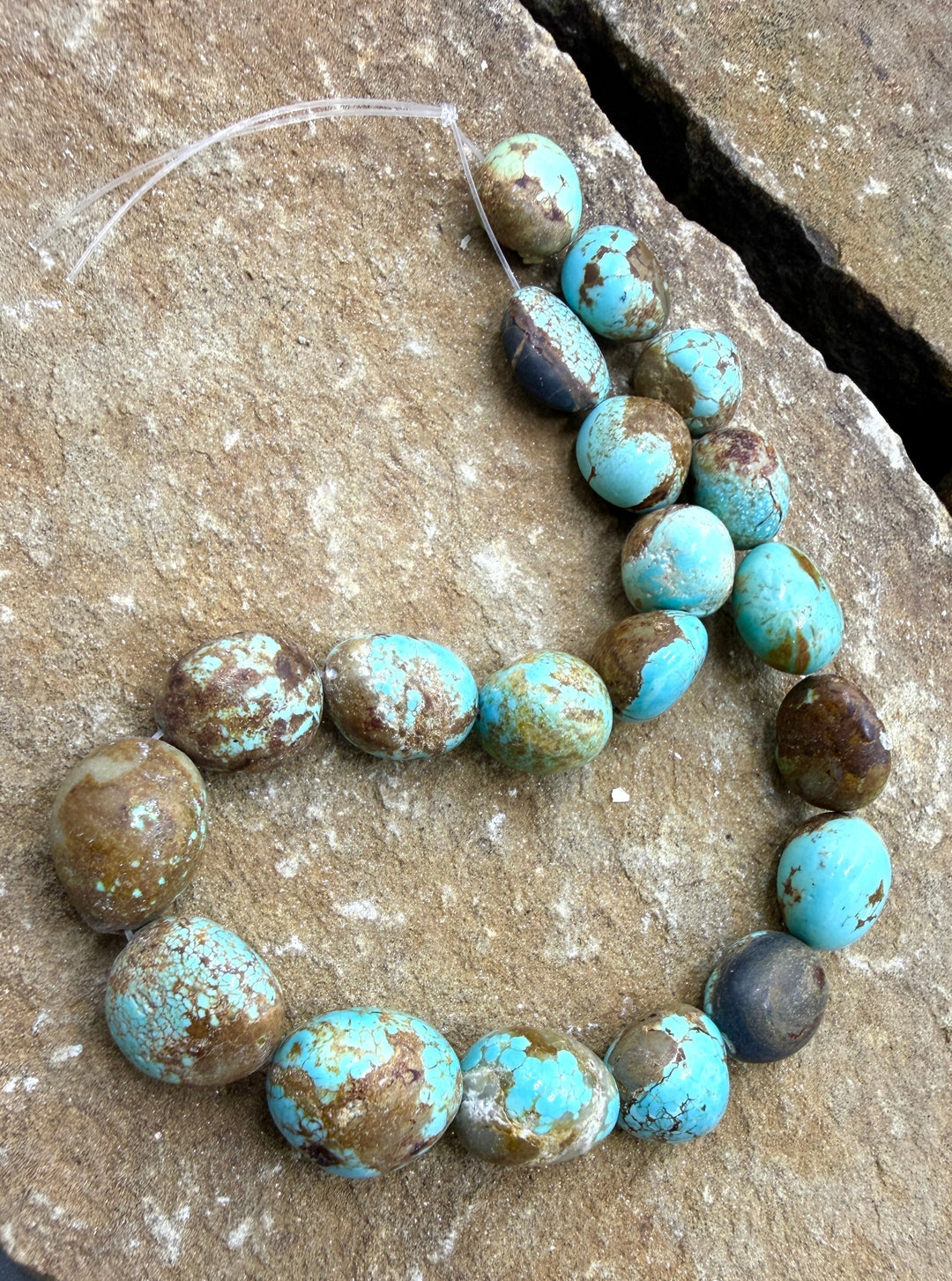RARE Number 8 Turquoise (Nevada) Graduated Rounded Nugget