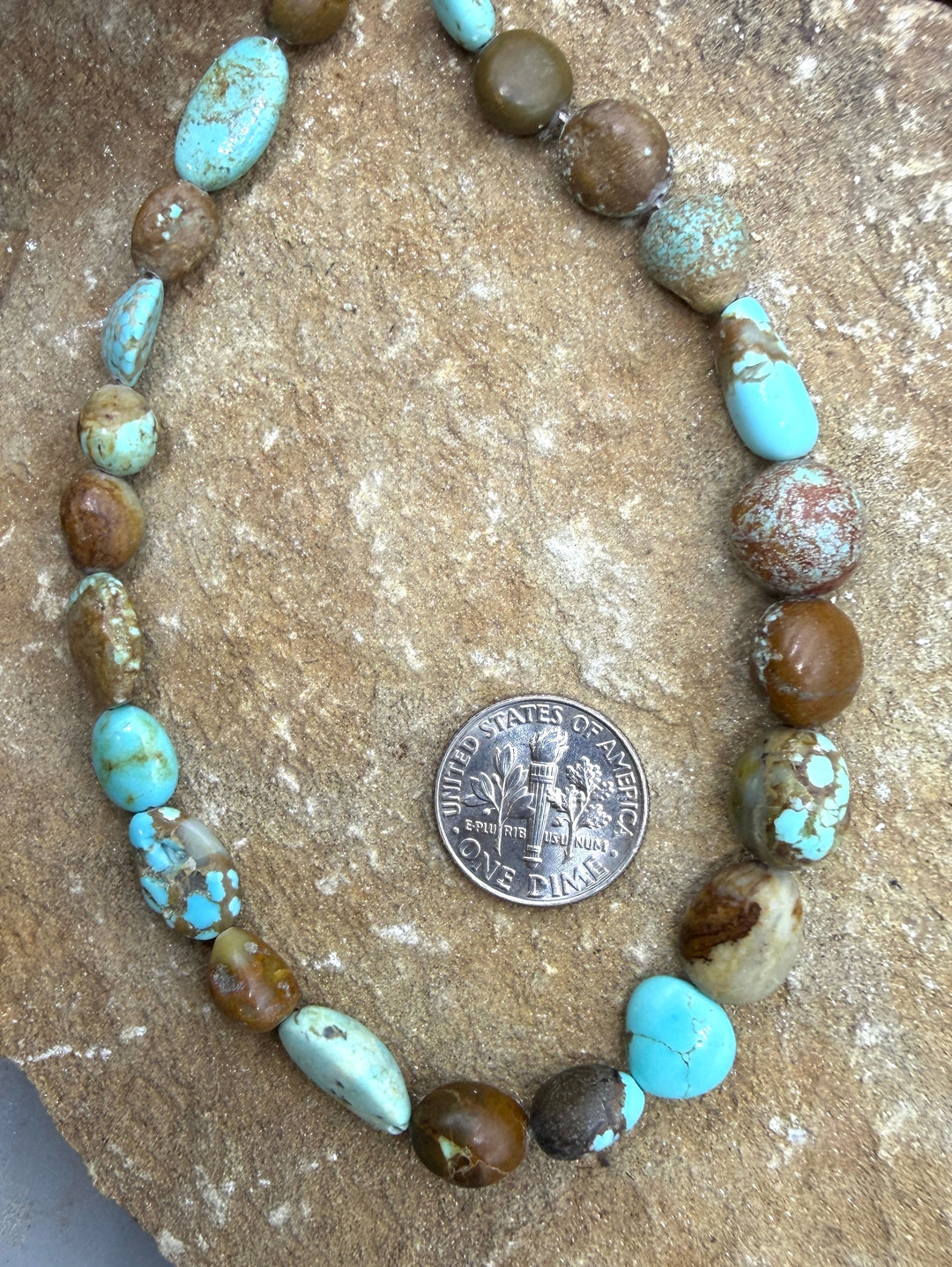 RARE Number 8 Turquoise (Nevada) Graduated Rounded Nugget