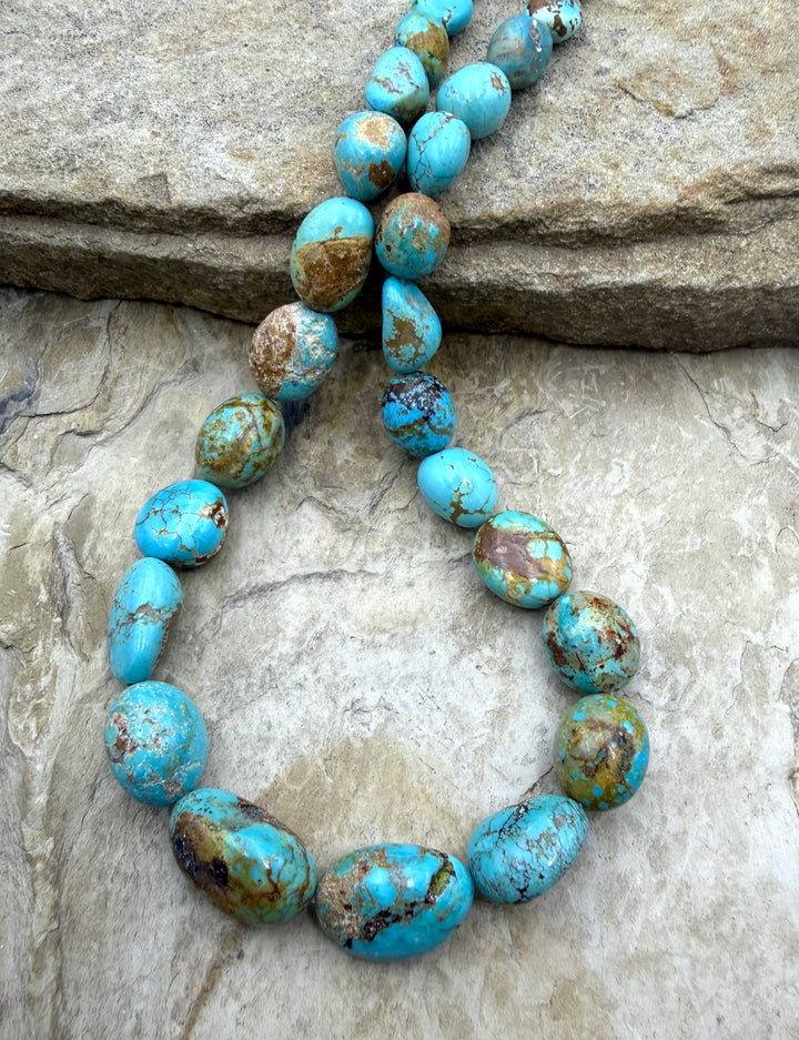 RARE Number 8 Turquoise (Nevada) Graduated Rounded Nugget