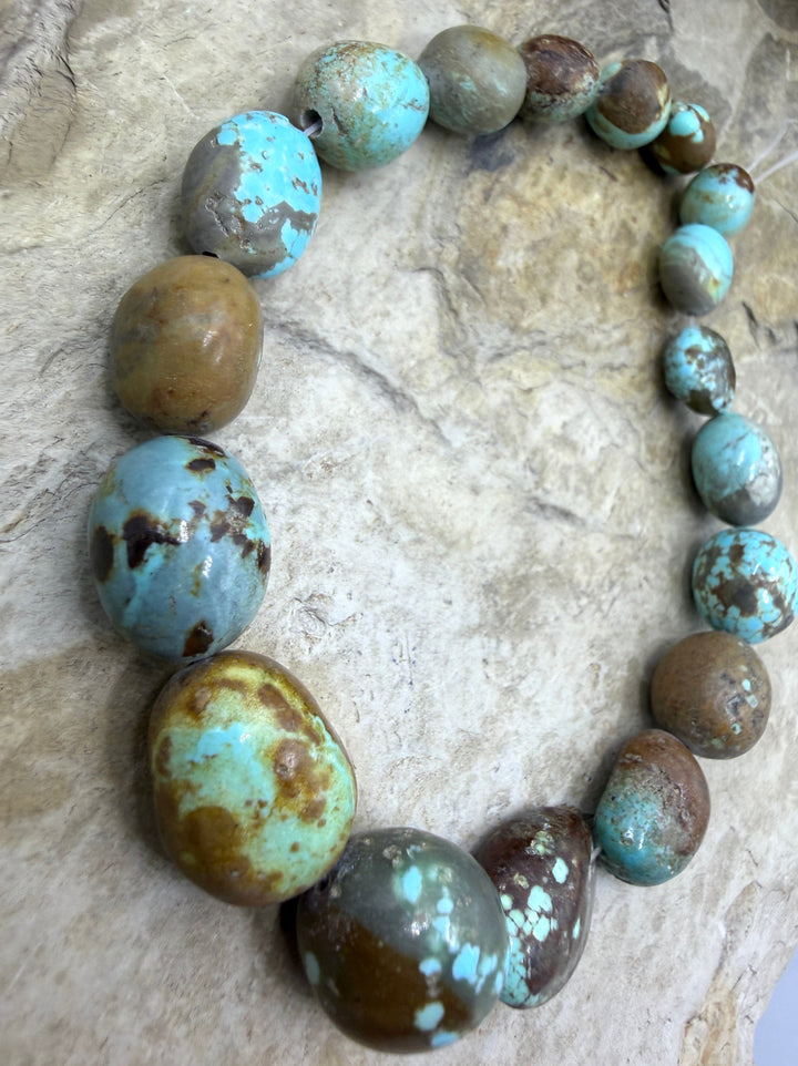 RARE Number 8 Turquoise (Nevada) Graduated Rounded Nugget