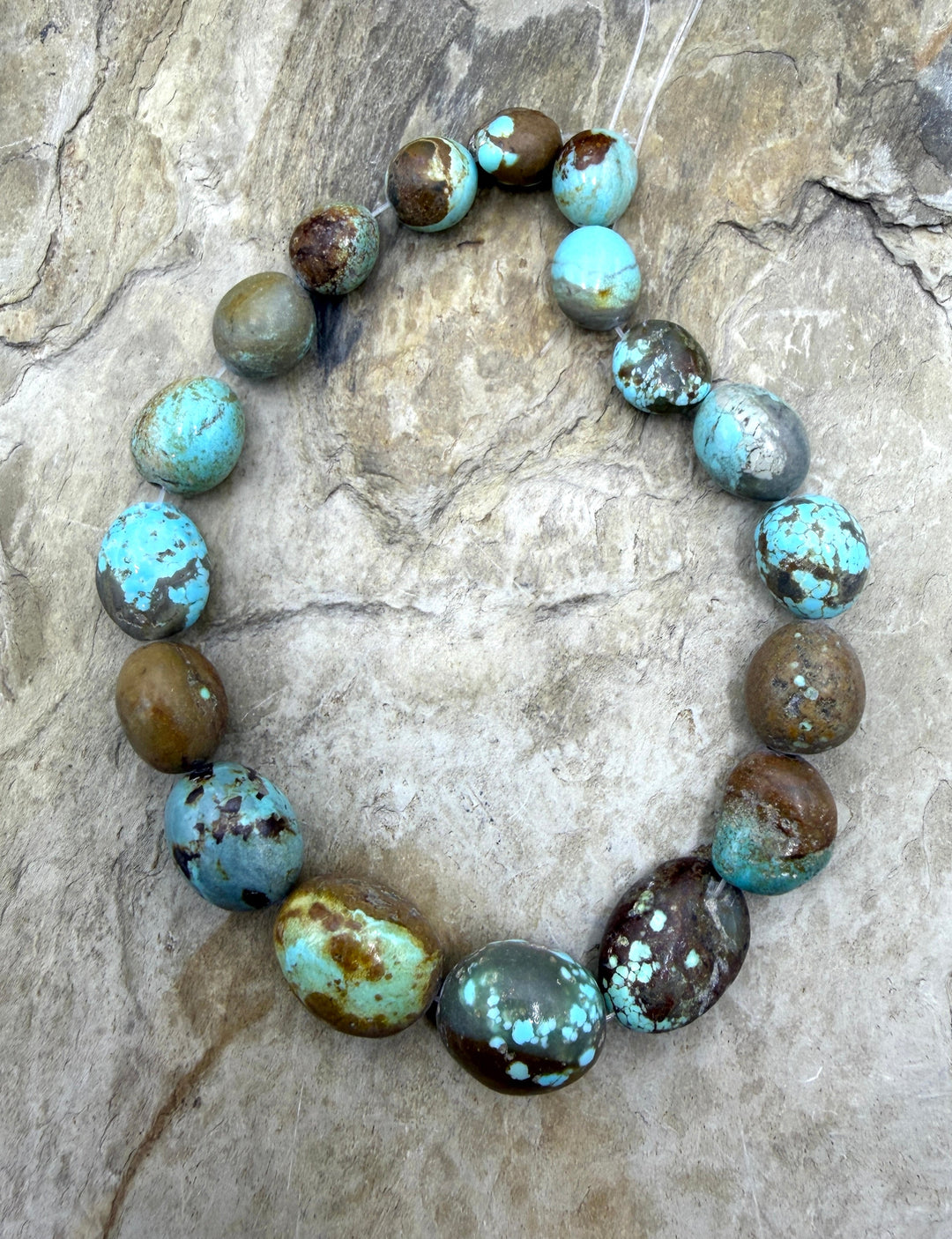 RARE Number 8 Turquoise (Nevada) Graduated Rounded Nugget