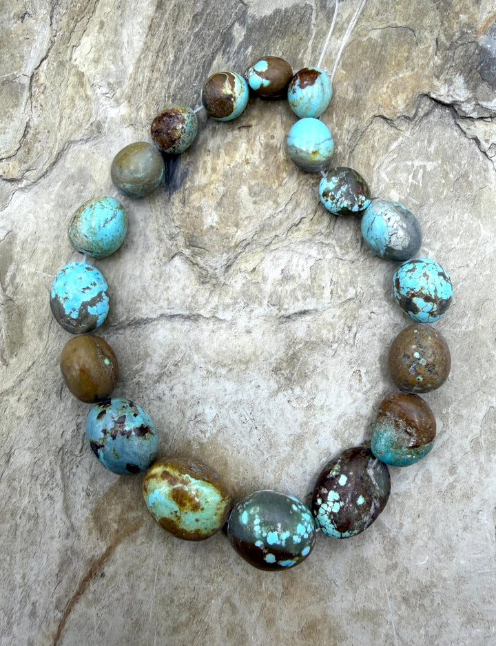 RARE Number 8 Turquoise (Nevada) Graduated Rounded Nugget