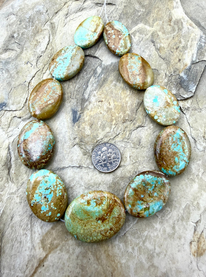 RARE Number 8 Turquoise (Nevada) Handcut 18x25-26x44mm Oval