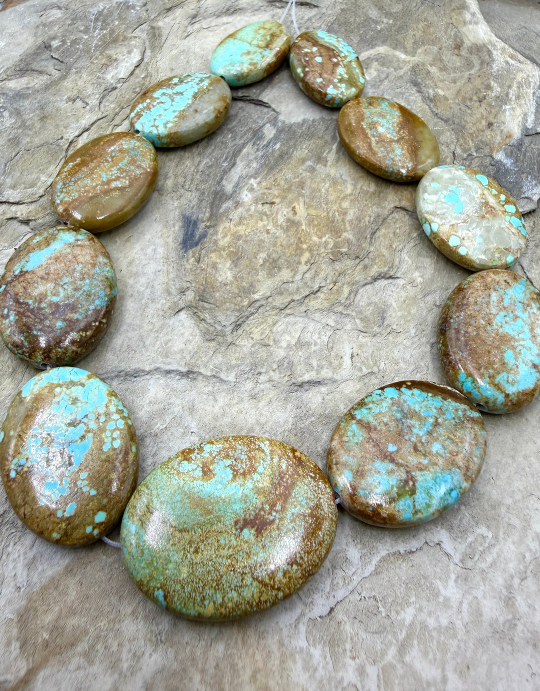 RARE Number 8 Turquoise (Nevada) Handcut 18x25-26x44mm Oval