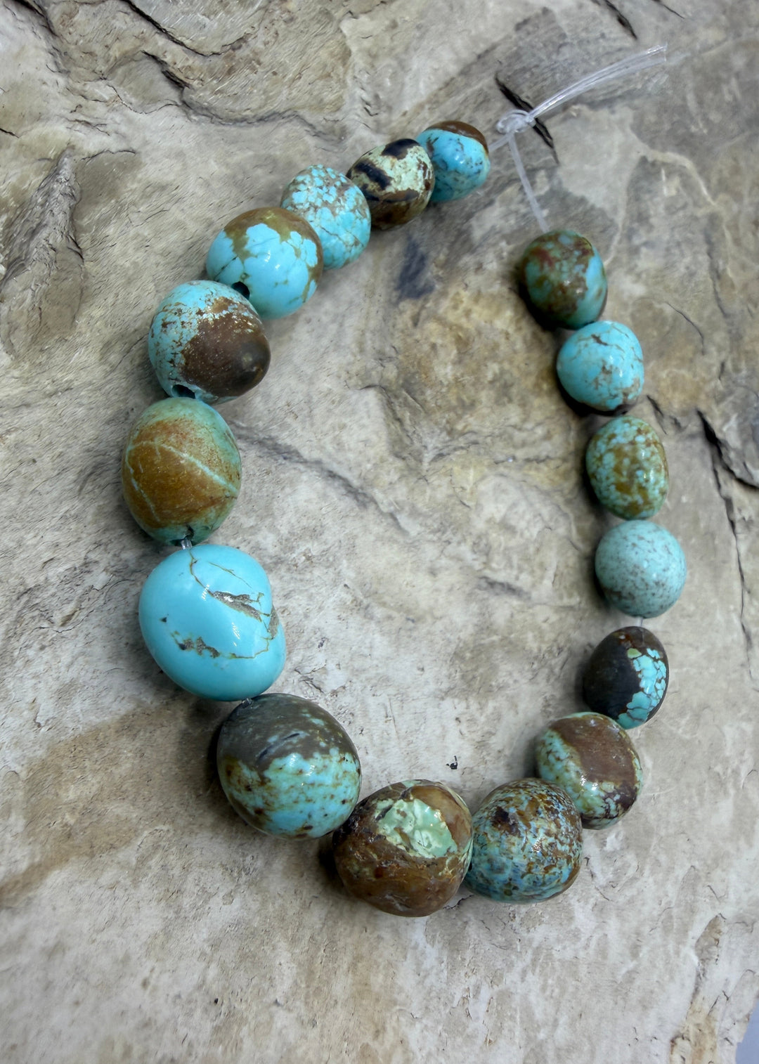 RARE Number 8 Turquoise (Nevada) HUGE Graduated (9-10x14mm)