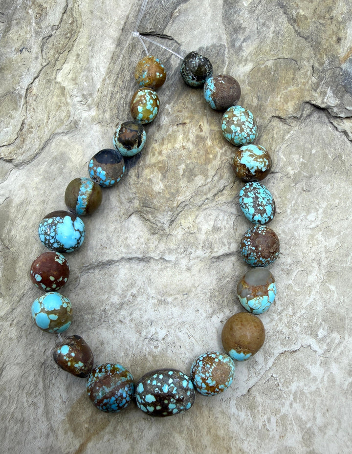 RARE Number 8 Turquoise (Nevada) HUGE Graduated (9-10x14mm)