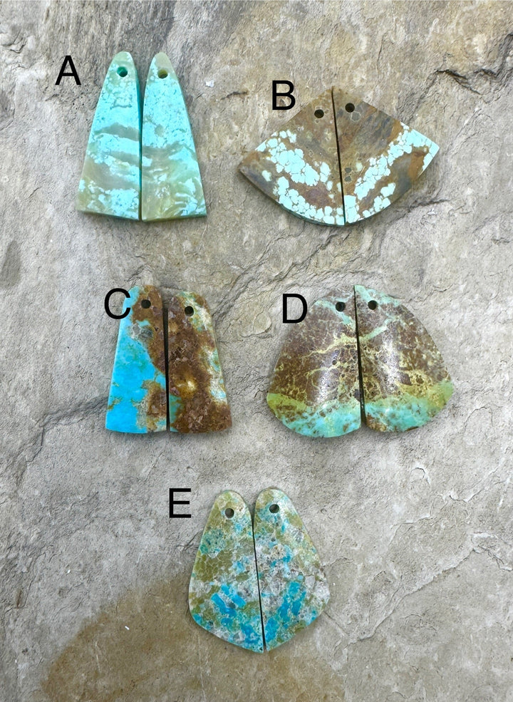 RARE Number 8 Turquoise (Nevada) Matching SMALL Earring