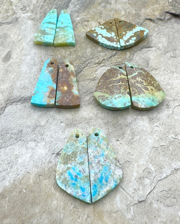 RARE Number 8 Turquoise (Nevada) Matching SMALL Earring