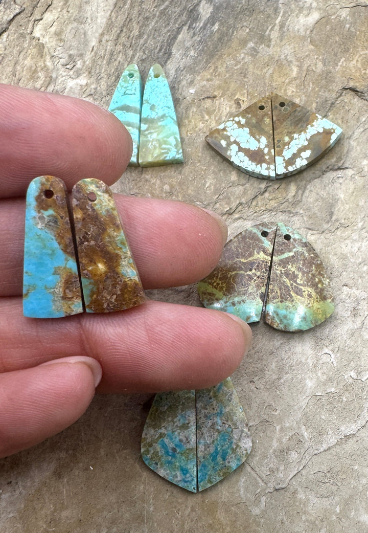RARE Number 8 Turquoise (Nevada) Matching SMALL Earring